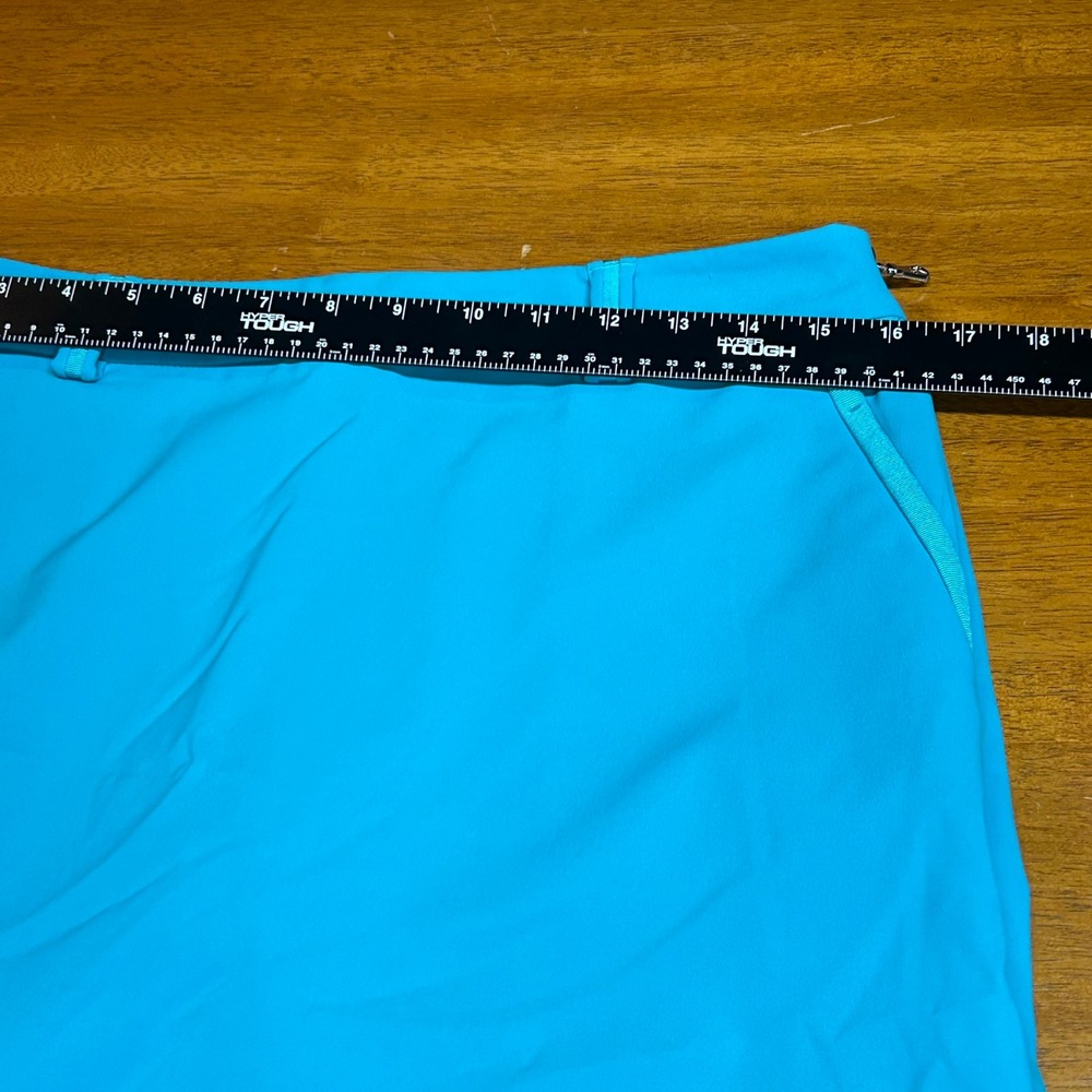 Polo Golf‎ Ralph Lauren Womens Turquoise Blue Performance Skort Size 6 Side Zip - Picture 6 of 14